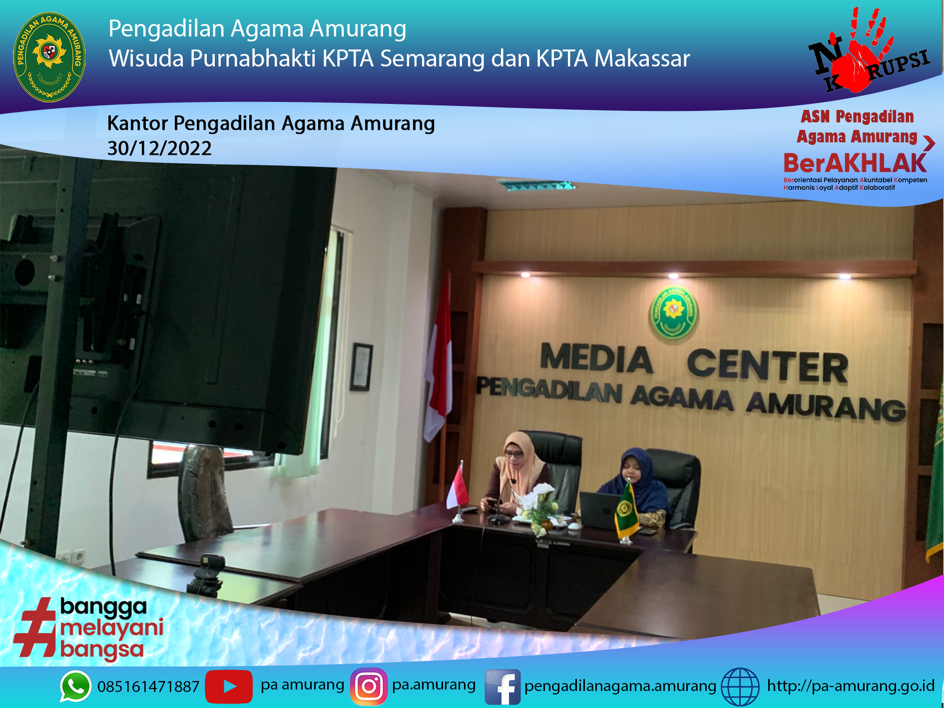 Wisuda Purnabhakti KPTA Semarang dan KPTA Makassar 1