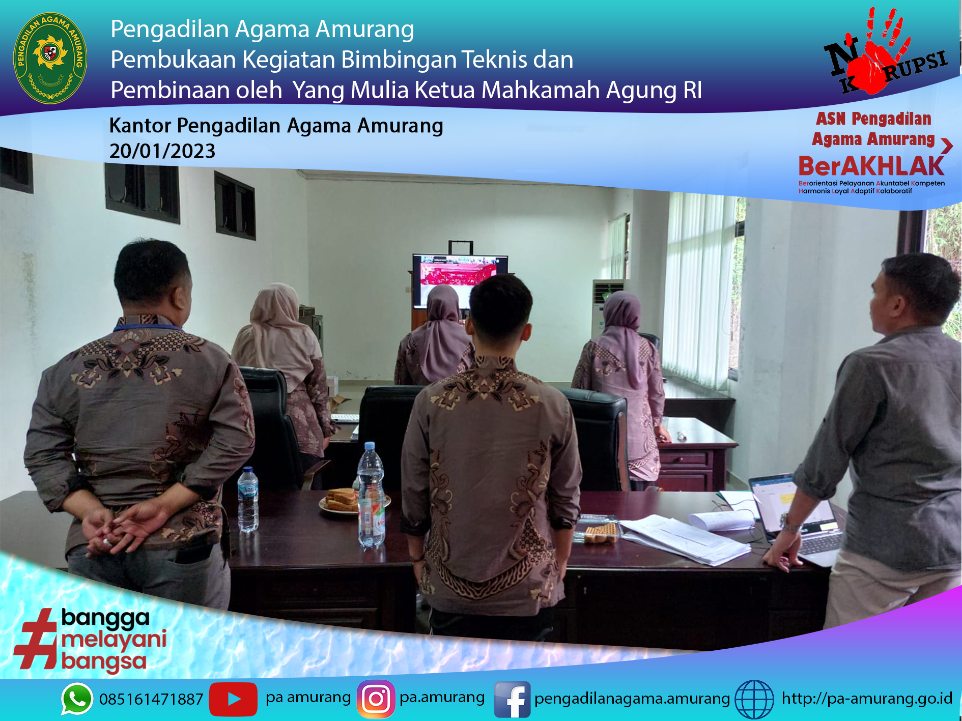 pembukaan kegiatan bimtek 2