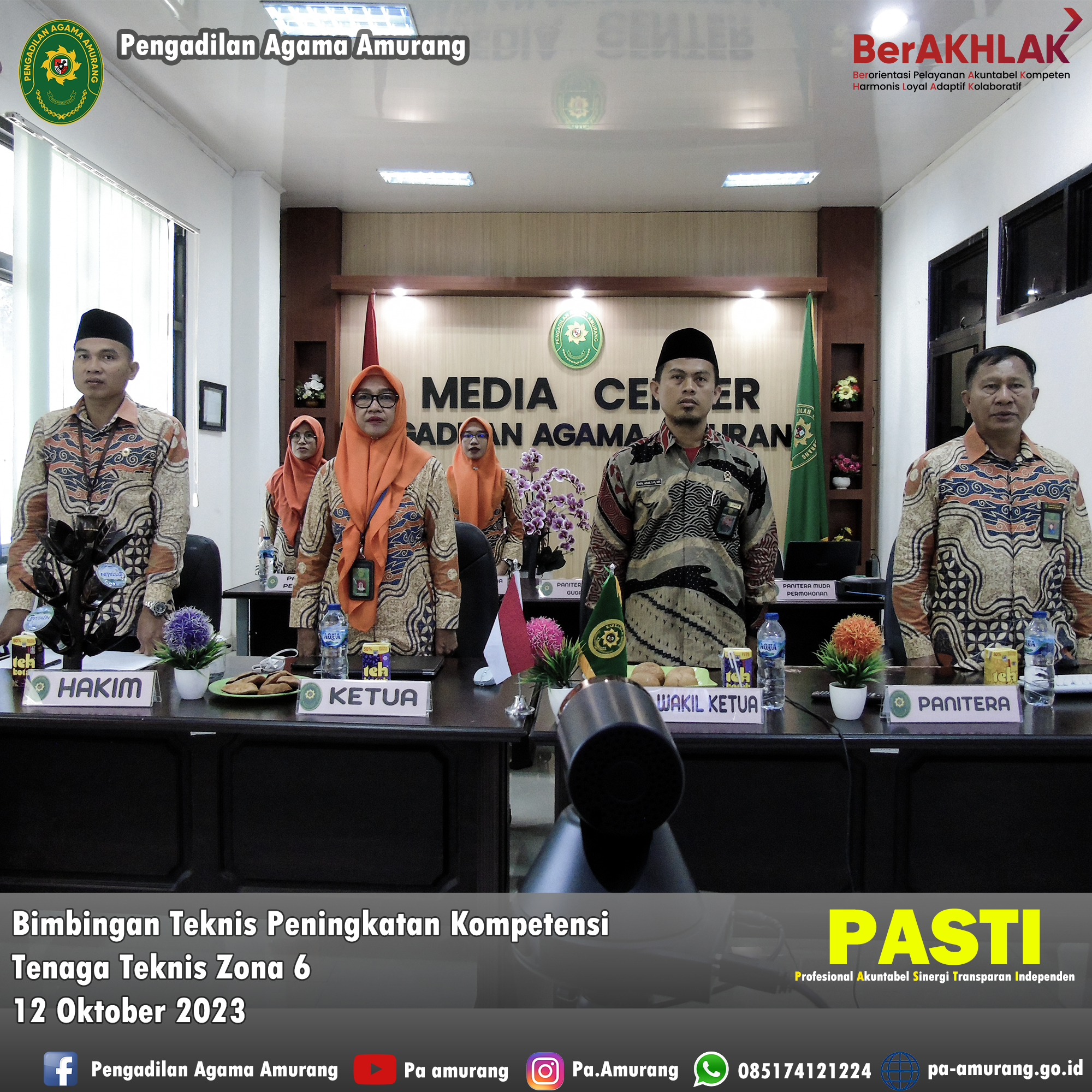 Bimbingan Teknis Peningkatan Kompetensi Tenaga Teknis Zona 6