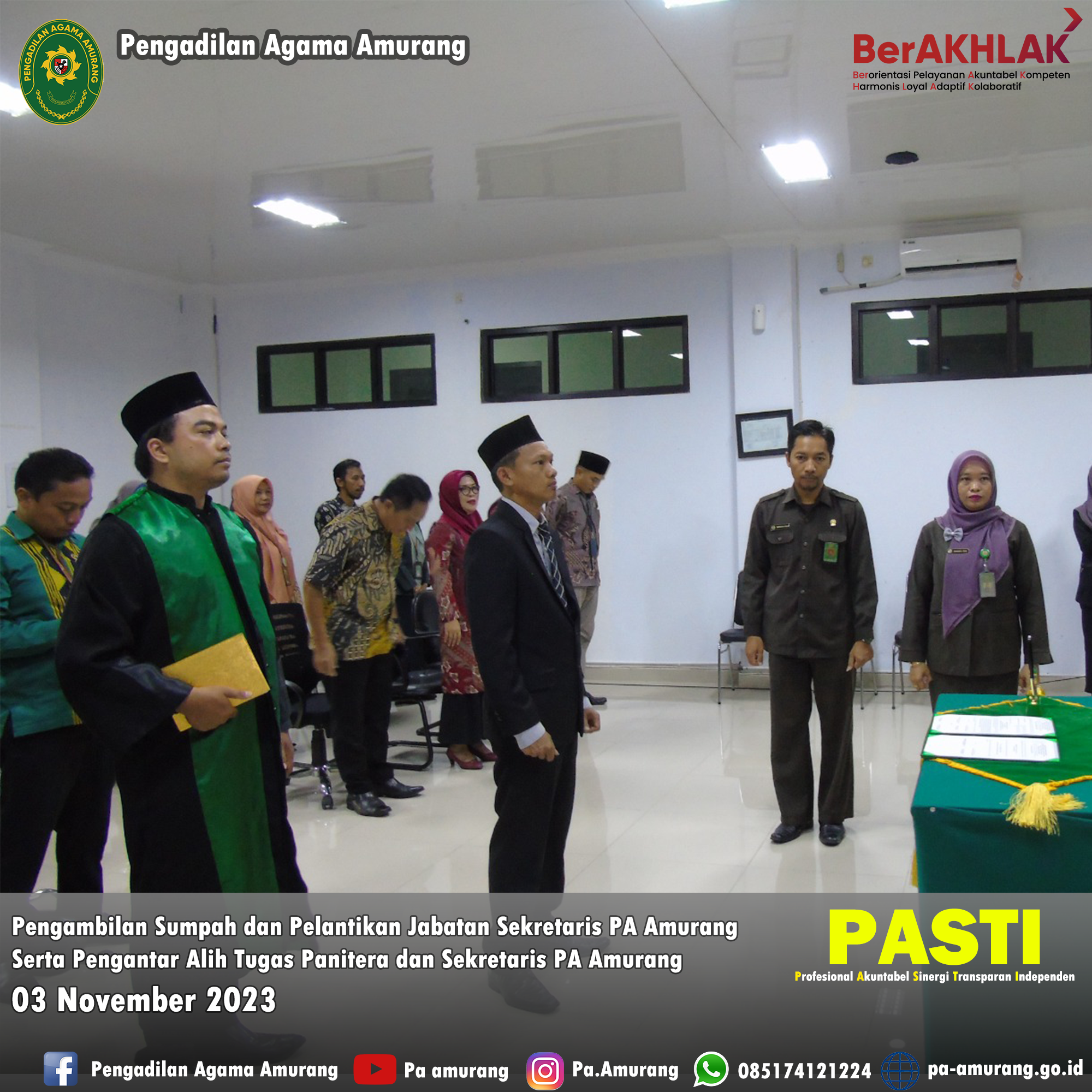 pelantikan sek pa amurang 1