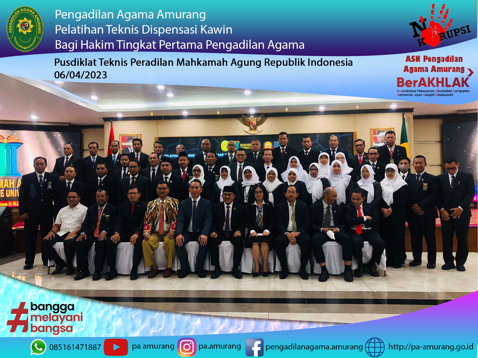 1 Pelatihan Teknis Dispensasi Kawin Bagi Hakim Tingkat Pertama Pengadilan Agama 3
