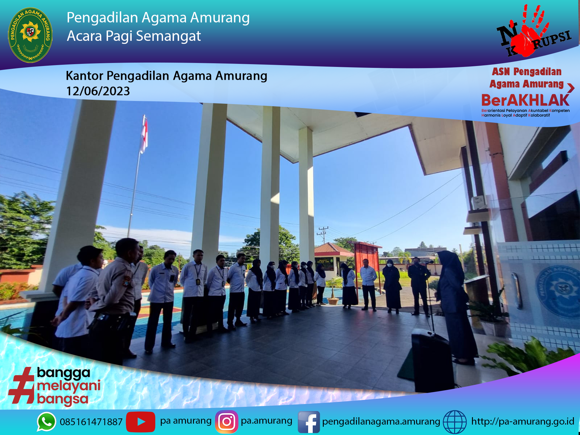 apel pagi Juni
